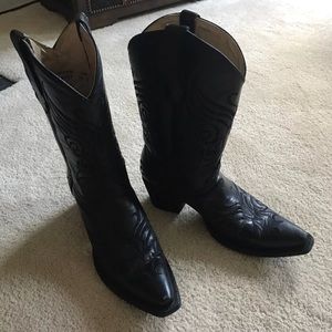 Black cowgirl boots